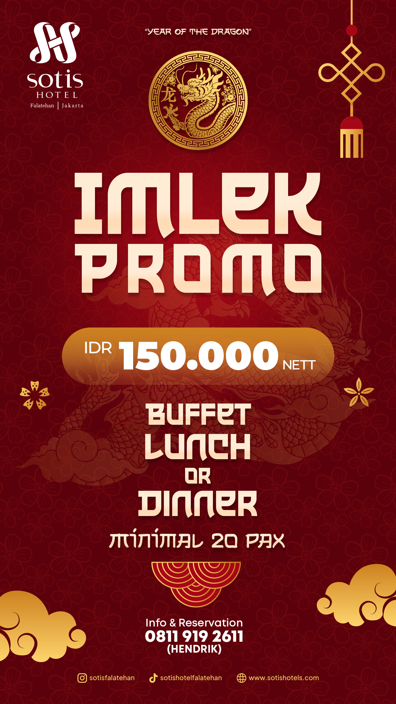 IMLEK Promo - Lunch or Dinner Buffet